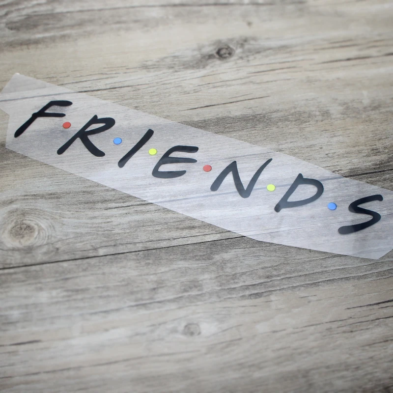 Наклейки с надписью Friends, термопереводная нашивка, сделай сам, железные моющиеся прочные Значки для одежды, футболки, индивидуальный дизайн E0607