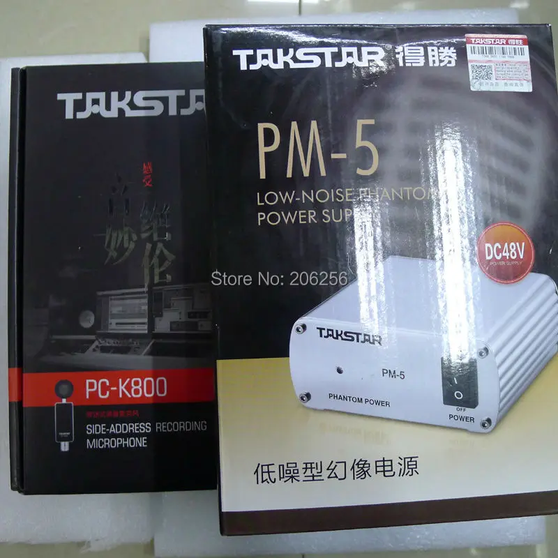 Студия записи Takstar pc-k800 конденсаторный микрофон+ HD5500 монитор наушники весь набор с 48 в Иллюзия кабель питания