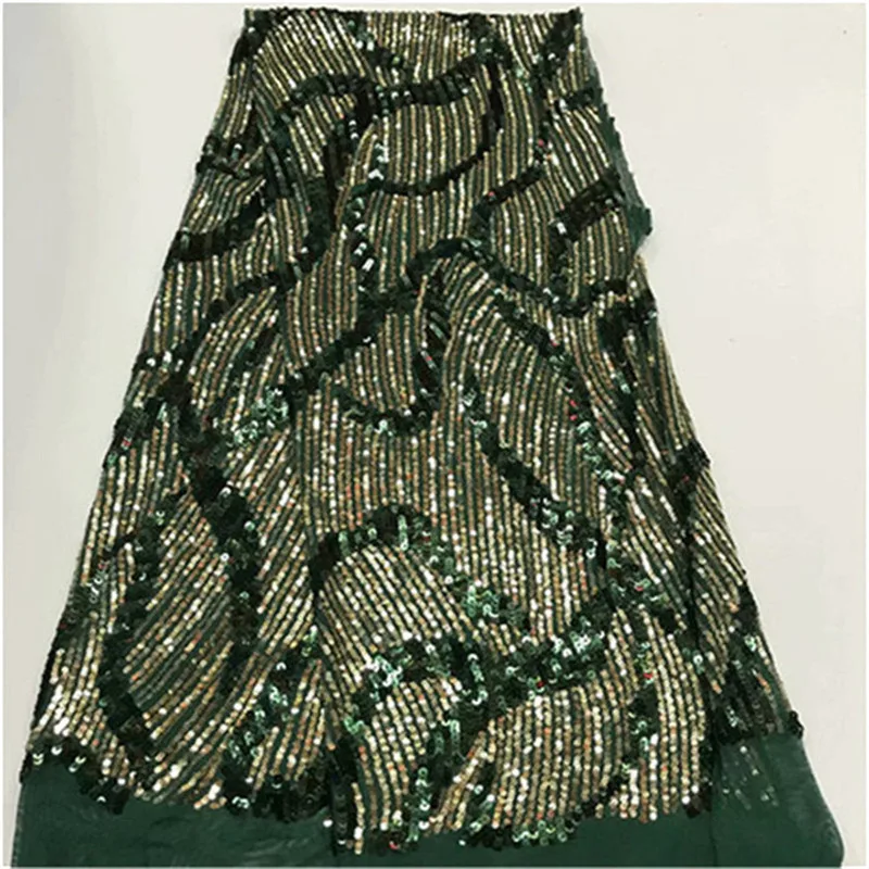 Эластичный дизайн с блестками вышитая сетчатая кружевная ткань для Женское