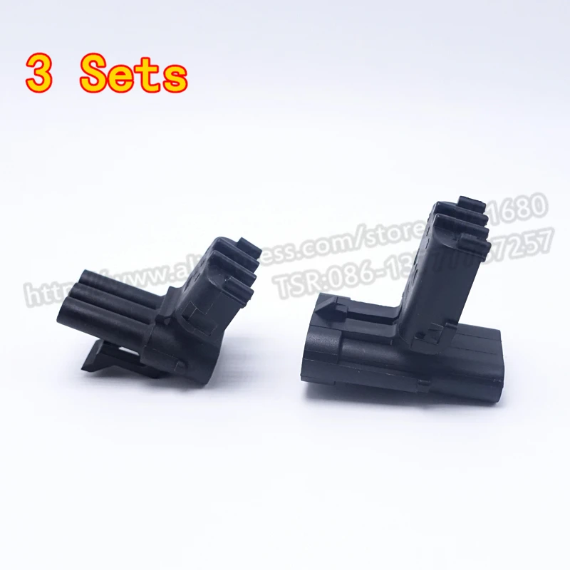 3 Sets 2.5 Male Female Cable Automotive Connector Plug Three Pins Way New Car Parts | Обустройство дома