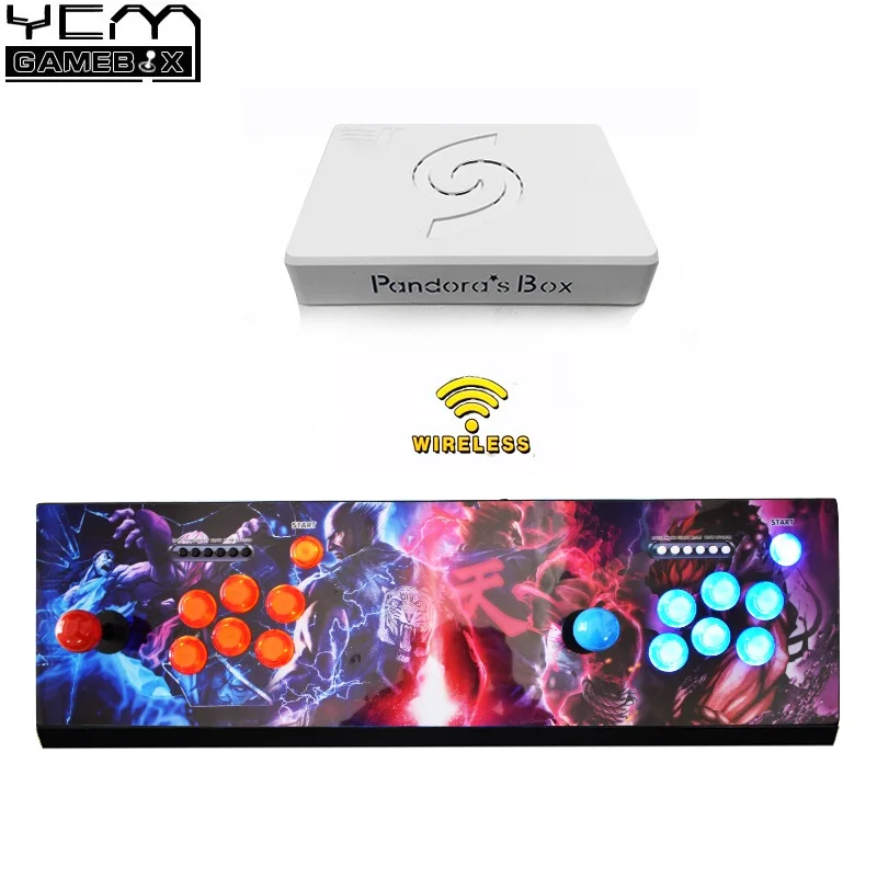 Беспроводной Pandora's Box 6 1300 игровой автомат USB джойстик Свет кнопки Управление для