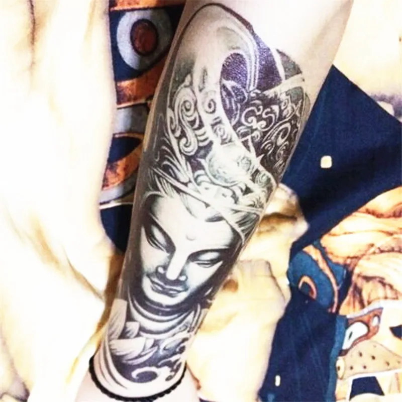 2 шт Временные татуировки Будды стикер для тела Водонепроницаемый Передача