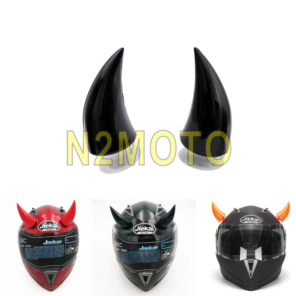 2x черный мотоциклетный шлем Дьявол Рог Capacete декоративные рога крутой панк