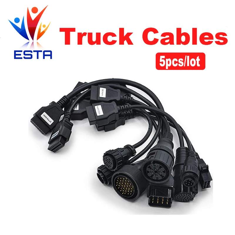 5 шт./лот грузовик кабель Полный комплект 8 шт. грузовиков Кабели для TCS Pro авто OBD2