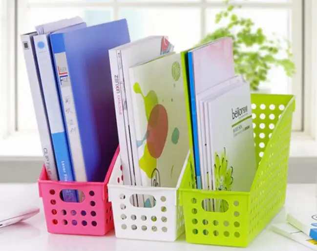 Утолщенная прямоугольная пластиковая корзина для хранения настольные корзины