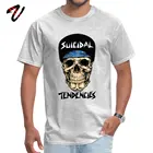 Suicidal Trends, футболка с черепом, обычная, Ajax, рукав, купоны, круглый вырез, военная ткань, Топы И Футболки для мужчин, День Труда
