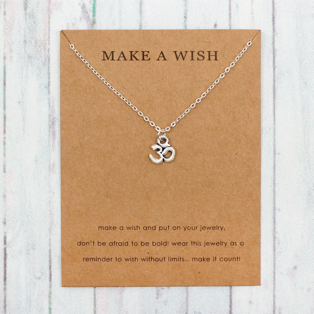 Женское ожерелье с подвеской Йога