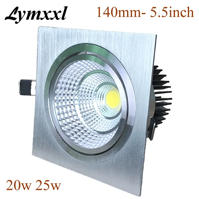 Brushed Silver Shell 5.5inch - 140mm Hot sale 20w 25w Cob Led Downlights Warm White 3000K Nature 4000K Cool 6000K CE | Лампы и