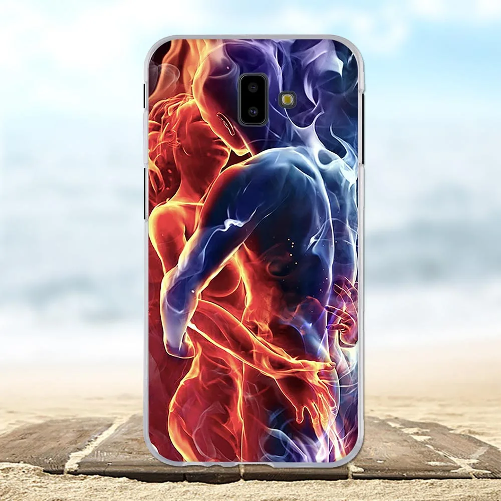 25 Для samsung Galaxy J6 премьер Cover Soft ТПУ для samsung Galaxy J6 плюс J610FN J610G чехол Цветы Узор для samsung J6 плюс сумка - Цвет: 25