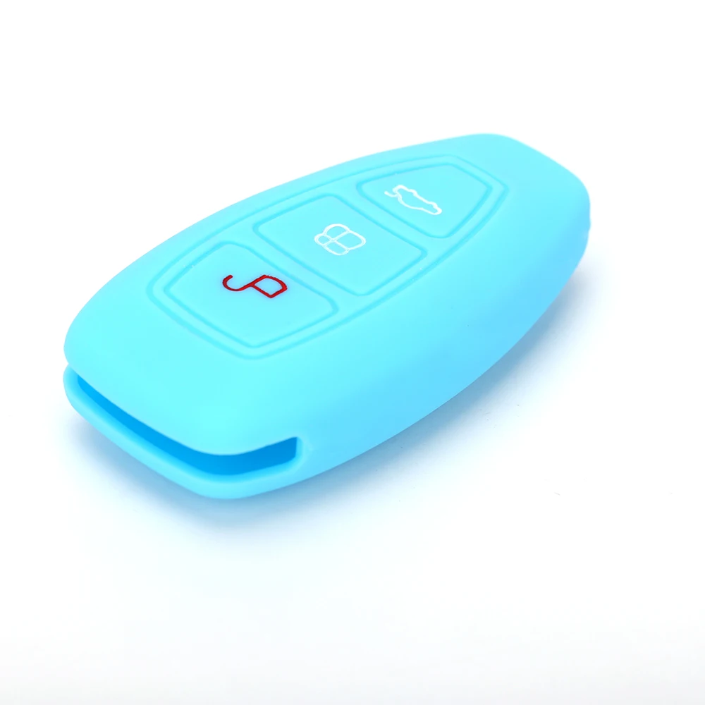 1 шт. Новые 3 кнопки силиконовый чехол для ключей от машины Обложка Ford Focus MK3
