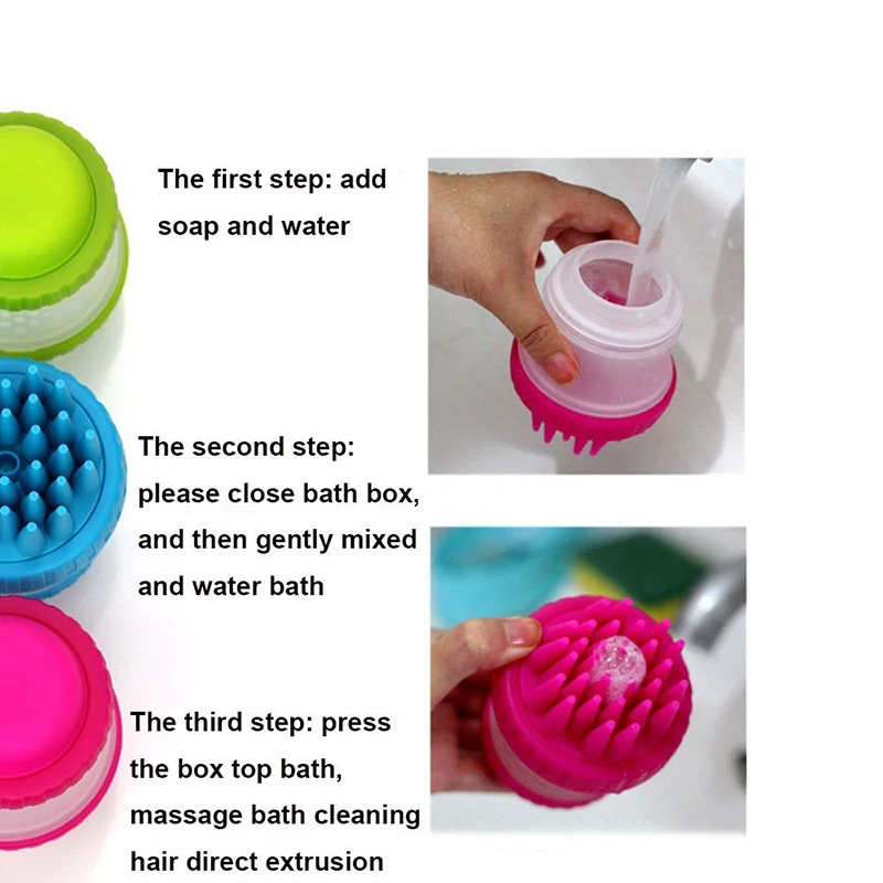 Прямая доставка нежный собака шайба Pet Кисть Deshedding эффективное Уход за лошадьми