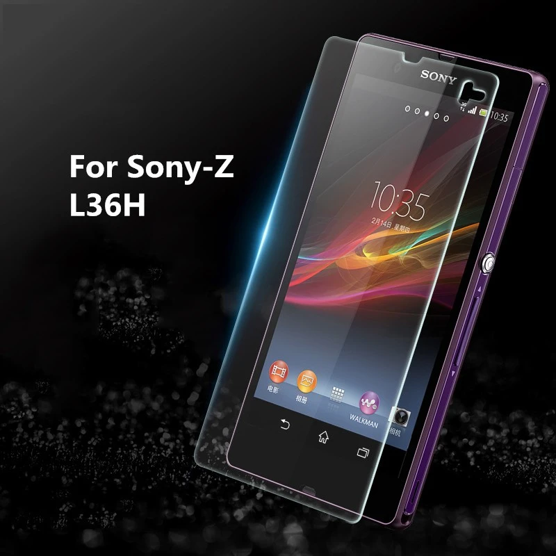 2 шт. 1 0 3 мм закаленное стекло для Sony Xperia Z L36H C6603 C6602 9H твердый HD экран