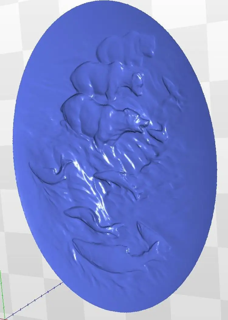 Модель рельеф Panno_Bear_2 для ЧПУ в формате STL 3d artcam | Инструменты
