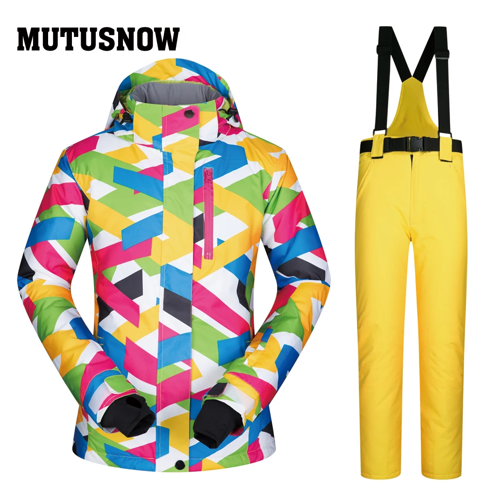 MUTUSNOW 2020 новый высококачественный Женский лыжный костюм брендовый женский зимний