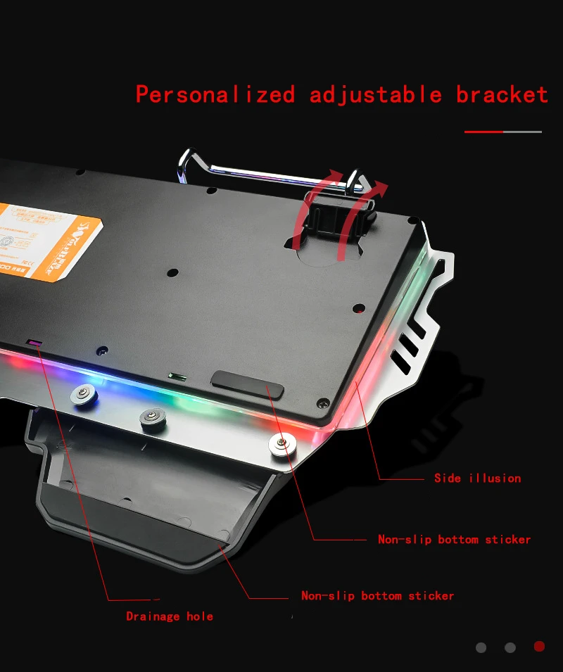 PK-900 RGB с подсветкой Проводная игровая клавиатура прозрачный переключатель Механическая-аналогичная Эргономическая клавиатура для ПК