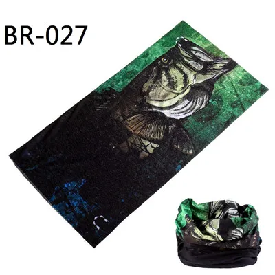 BR001-037, новейшая модель, бесшовная бандана для рыбалки, пешего туризма, велоспорта, волшебный шарф, много солнцезащитных шарфов для женщин и мужчин, маска бандана - Цвет: BR 027