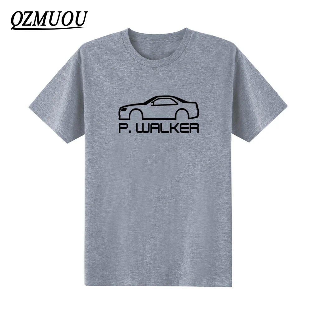 Футболка мужская с принтом Форсаж 7 Пол Уокер модная повседневная хлопковая