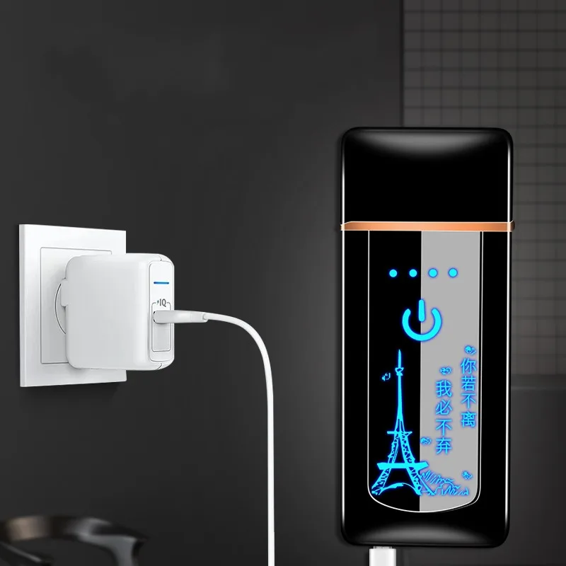 Электронная сигарета зажигалка USB Перезаряжаемый сенсорный контроль Зажигалка