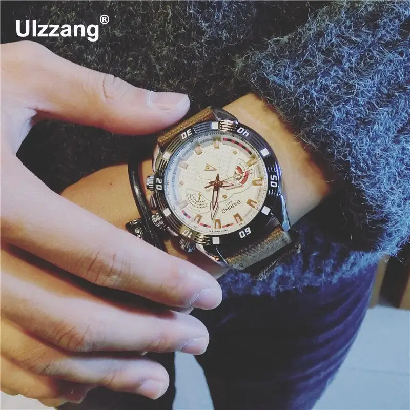 Горячая распродажа Новые модные черные темно-синие Военные Спортивные кварцевые