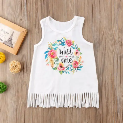 Toddler Girl Princess Dress Kid Baby Party Wedding Sweet print tassel Children Enfant Kids Girls Flower Dresses Sleeveless Daily | Детская