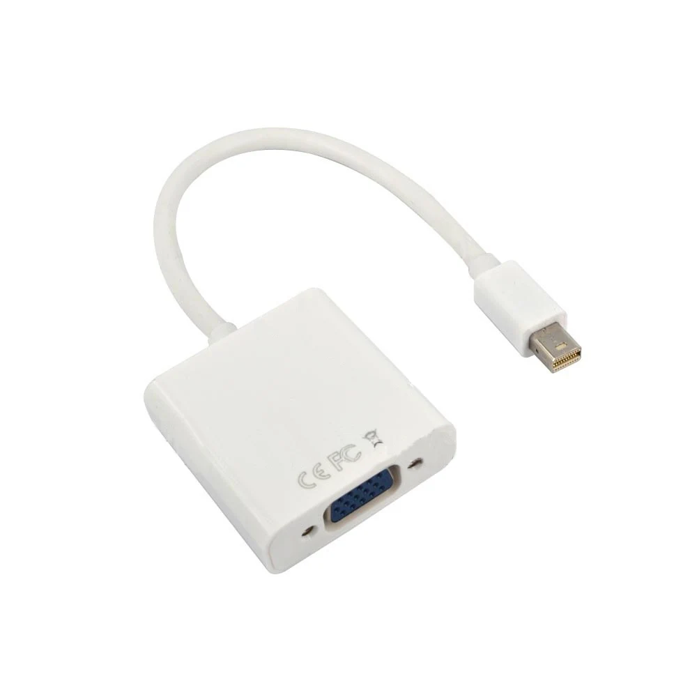 Горячая продажа Thunderbolt Mini DisplayPort Display Port DP To VGA адаптер кабель для Apple MacBook Air Pro iMac