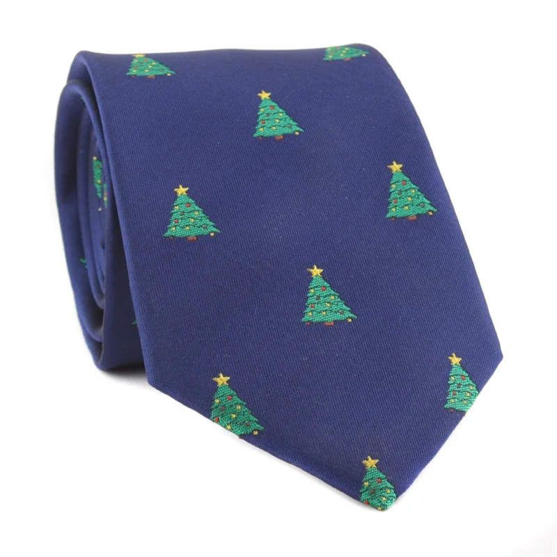 Мужские галстуки-бабочки с узором в виде снежинок из полиэстера на Рождество