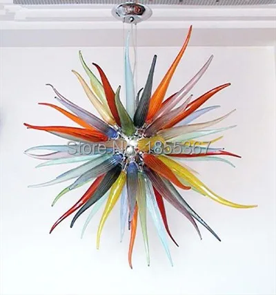 

GIRBAN Murano Glass Pendant Chandelier lighting dining room furniture Colorful Light living room decoration Chandeliers Hanging