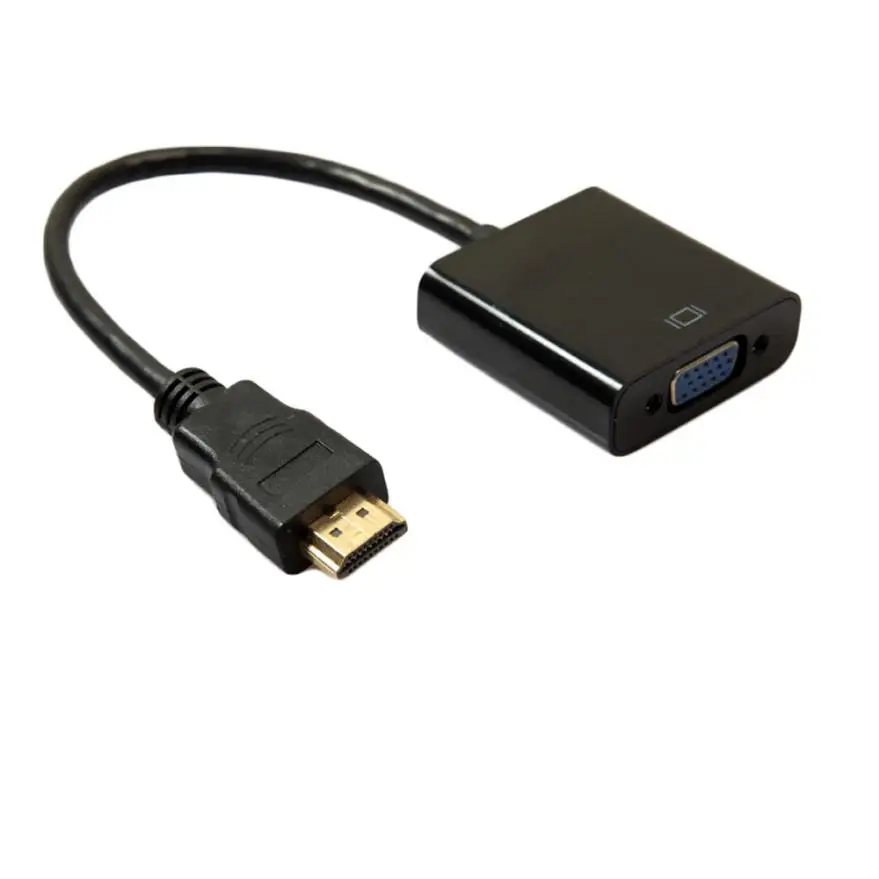 Активный конвертер-переходник для кабеля HL 2017 DVI-D 24 + 1 Pin штекер-HDMI в VGA 15Pin Female oct17 |