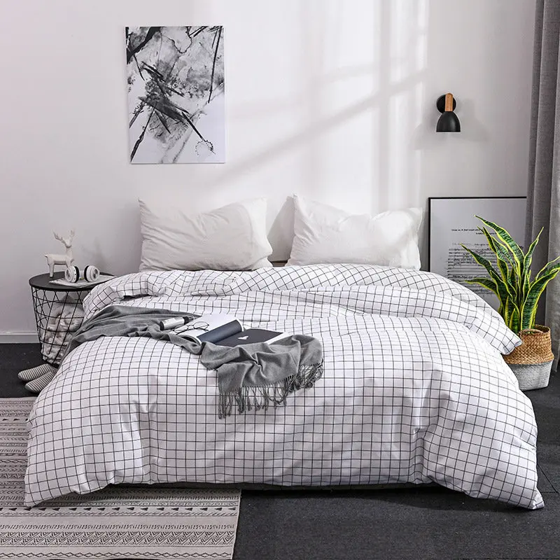 white LOVINSUNSHINE Comforter Bedding Sets King Duvet Cover Set Quilt Cover Set Queen Size NP01 - Цвет: white