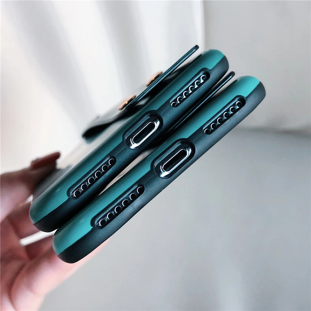 Модный Зеленый чехол для IPhone X XR XS Max Lucky Girl с ремешком на запястье Iphone 6 6s 7 8 Plus |