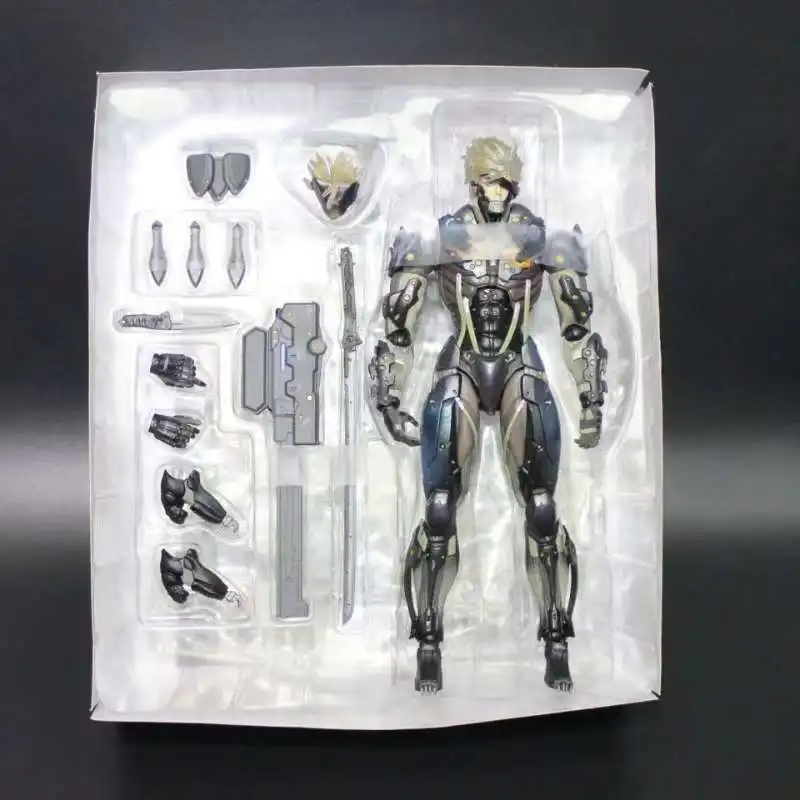 Black Ver OPP Play Arts PA Game Metal gear Rising Revengeance METAL gear SOLID The Phantom Pain Raiden/Jack экшн-фигурка коллекция игрушек 28 см - Цвет: Black Ver OPP