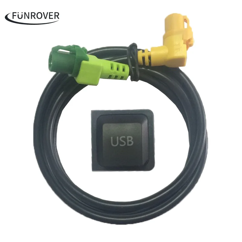 Автомобиль USB Адаптер Кабель и Переключатель для Volkswagen RNS315 RCD510 RCD300 + VW Jetta MK6 Поло