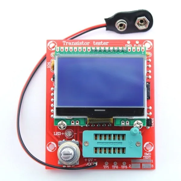 M328 LCD 12864 Transistor Tester DIY Kit Diode Triode Capacitance LCR ESR Meter | Электронные компоненты и