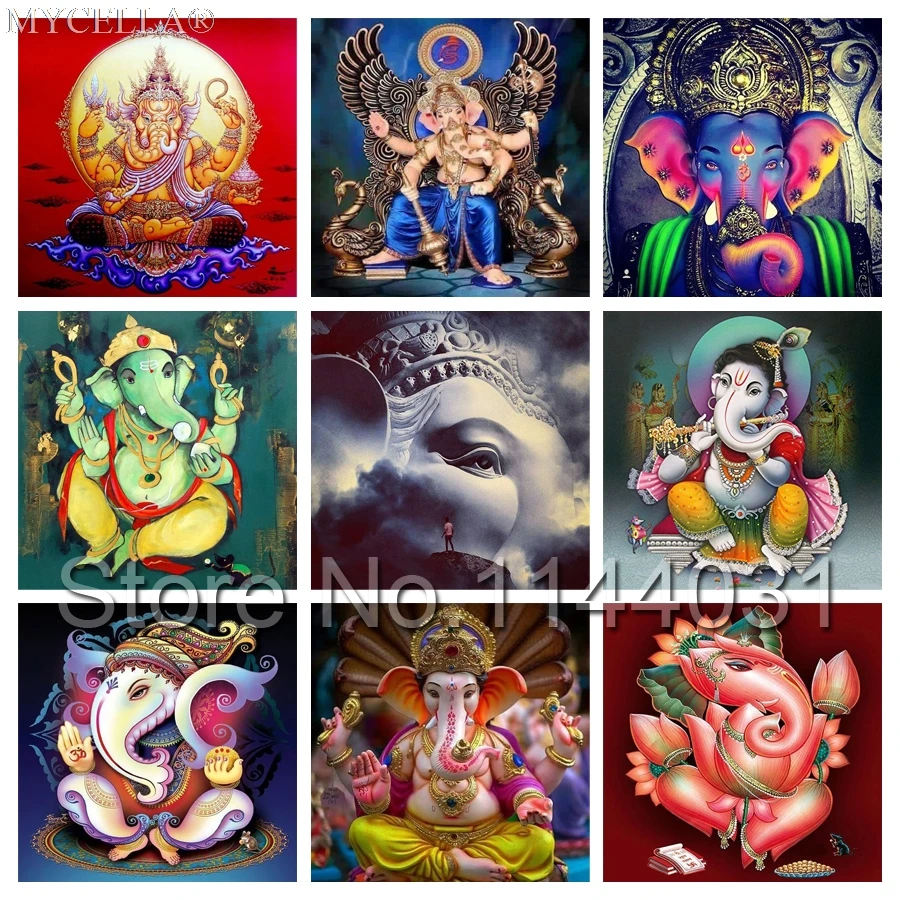 5D сделай сам алмазная живопись Ganesha полная вышивка крестиком картина стразы