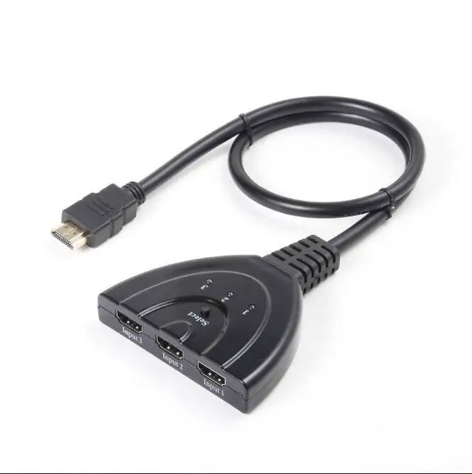HDMI сплиттер 4K* 2K 3 порта мини-коммутатор кабель 1.4b 1080P для DVD HDTV Xbox PS3 PS4 3 в 1 выход порт концентратор HDMI переключатель