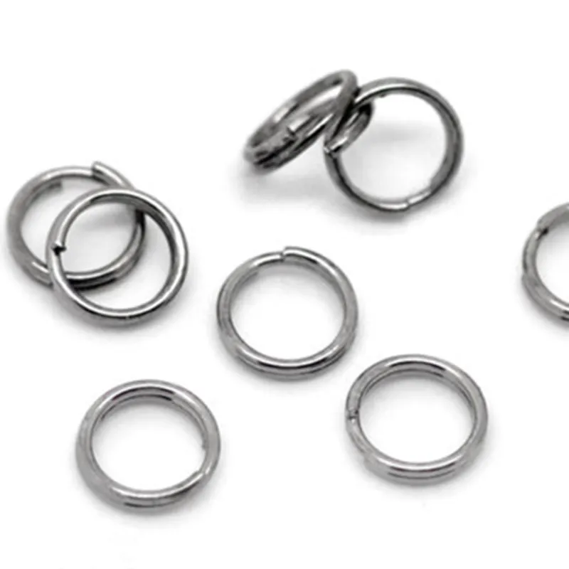 5000 шт. соединительные кольца с двумя петлями из металлического сплава Ювелирная