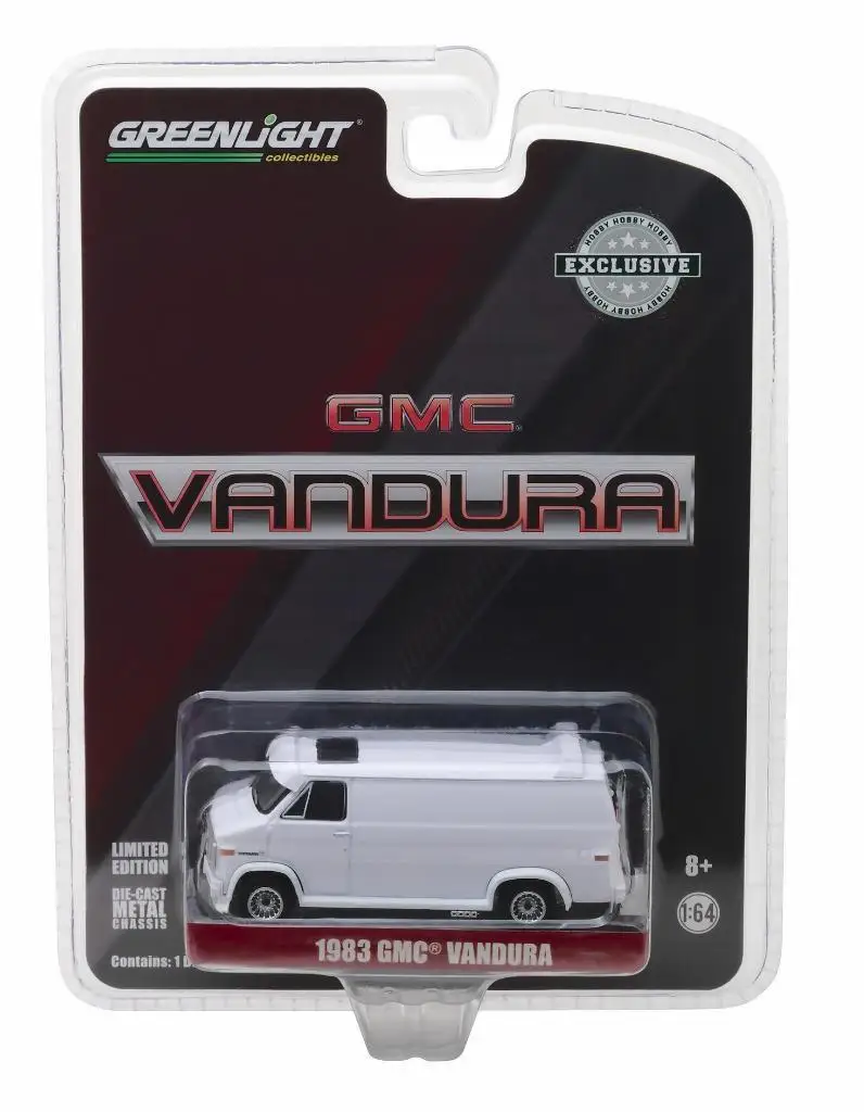 Зеленый свет 1: 64 1983 GMC Vandura Игрушечная машина из сплава игрушки для детей литой модельный автомобиль подарок на день рождения