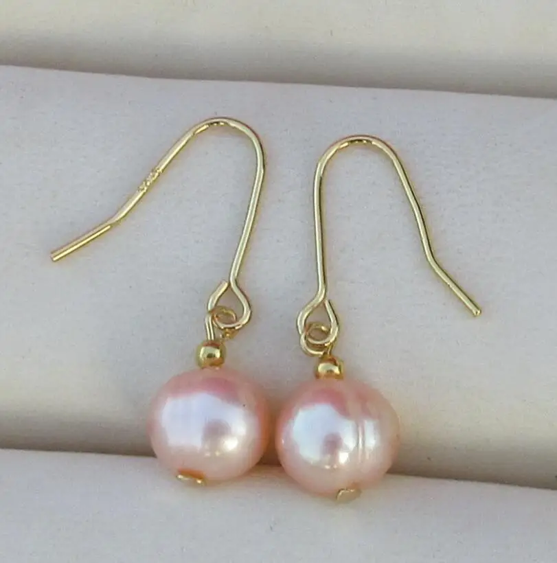 

Серьги с розовым жемчугом АА + + +, 14k/20