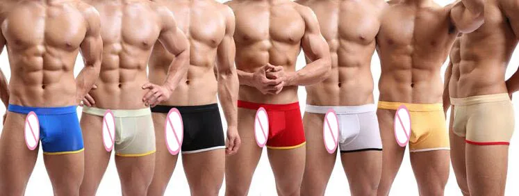 Мужские повседневные трусы тонкие шелковые бесшовные боксеры креативное нижнее белье|underwear storage|panties