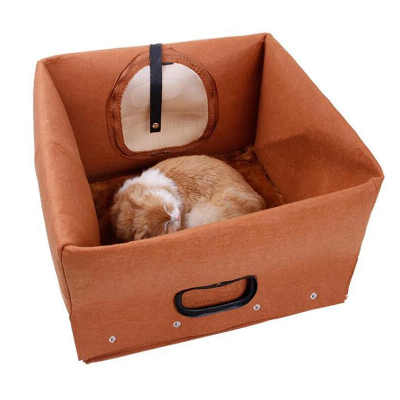 Портативный спальный мешок из войлочной ткани для кошачьего дома котят щенков