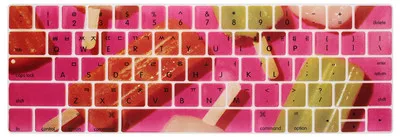 7 Корейская клавиатура чехол для Macbook Pro 1" A1706 15" A1707 с сенсорной панелью ID, США Радуга прочный силиконовый чехол для клавиатуры наклейка - Цвет: 7