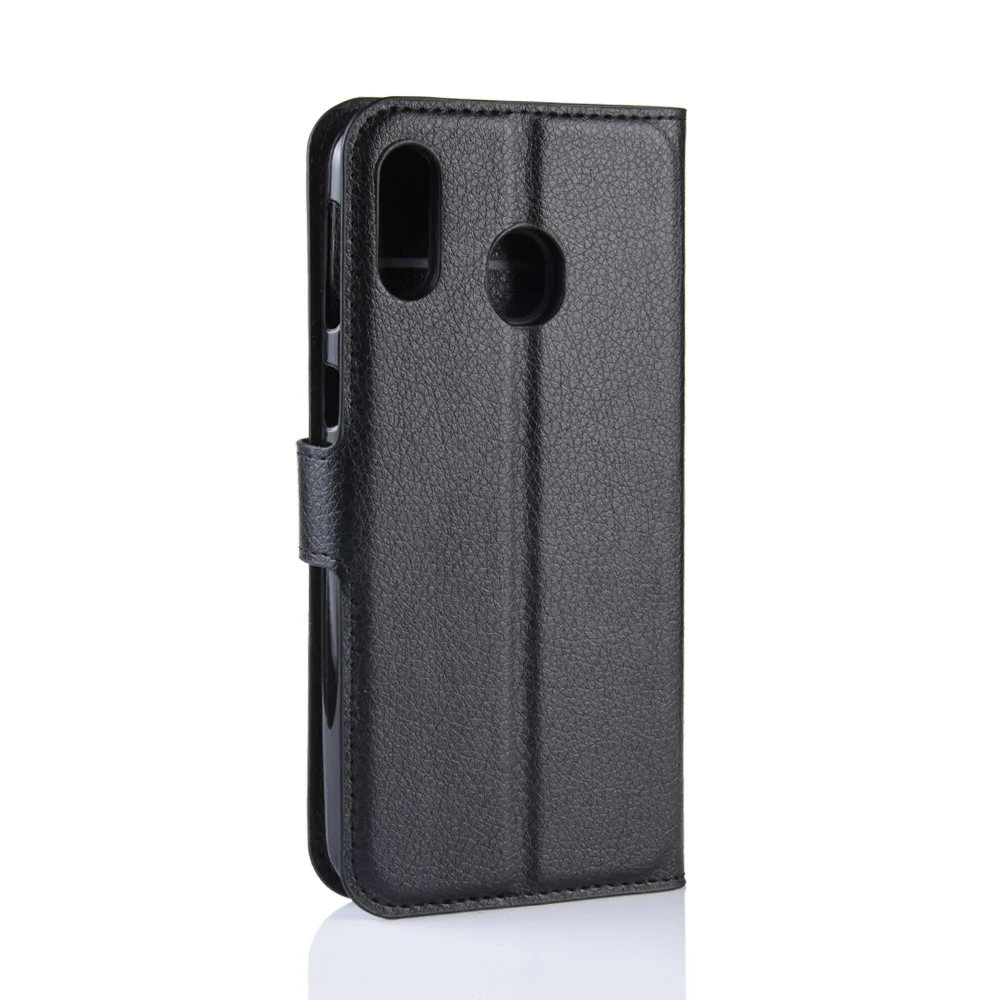 Кожаный флип чехол KONSMART для Galaxy M10 M20 защитный книжка Samsung задняя крышка оболочка