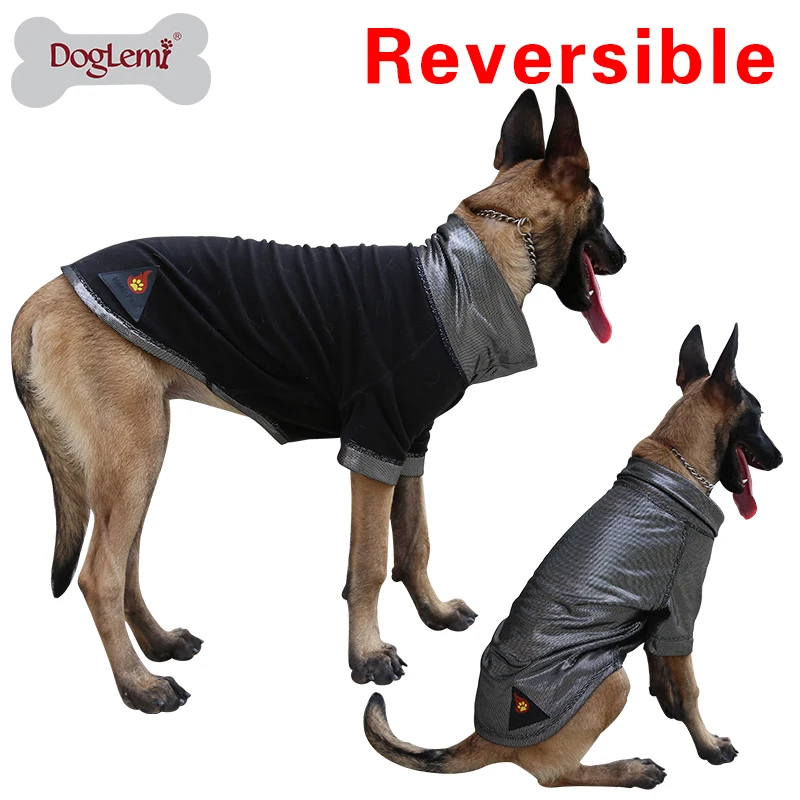 DogLemi теплая Светоотражающая флисовая куртка для собак Двусторонняя зимняя