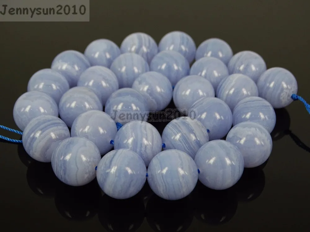 Круглые бусины с натуральным синим кружевом 4 мм 6 8 10 м 3 нити в упаковке|beads 4mm|loose