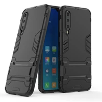 hybrid shockproof case for xiaomi mi 9 se soft tpu hard plastic pc back cover with bracket for xiaomi 9 phone case fundas capa