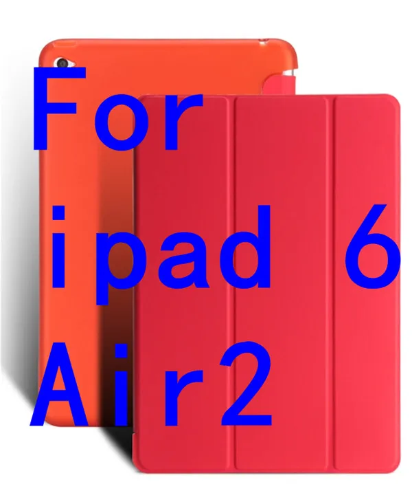 Для ipad 6 ipad6 Air 2 9," Чехол из искусственной кожи ультра тонкий смарт-чехол с подставкой TPU Мягкий защитный чехол для ipad 5 Air чехол для планшета+ ручка - Цвет: red