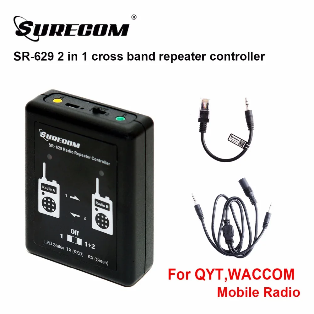 SURECOM SR 629 дуплексный ретранслятор контроллер с QYT KT UV980 мобильный радиокабель|surecom