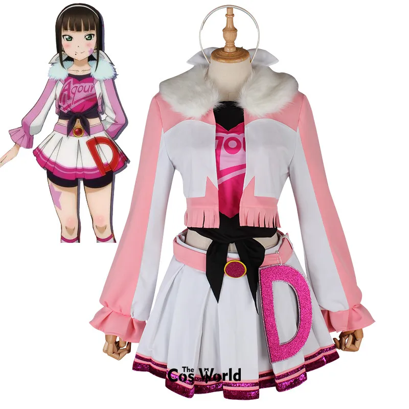 

Love Live Sunshine Miracle Wave Kurosawa Dia Coat Tops Pants Dress Uniform Outfit Anime Cosplay Costumes