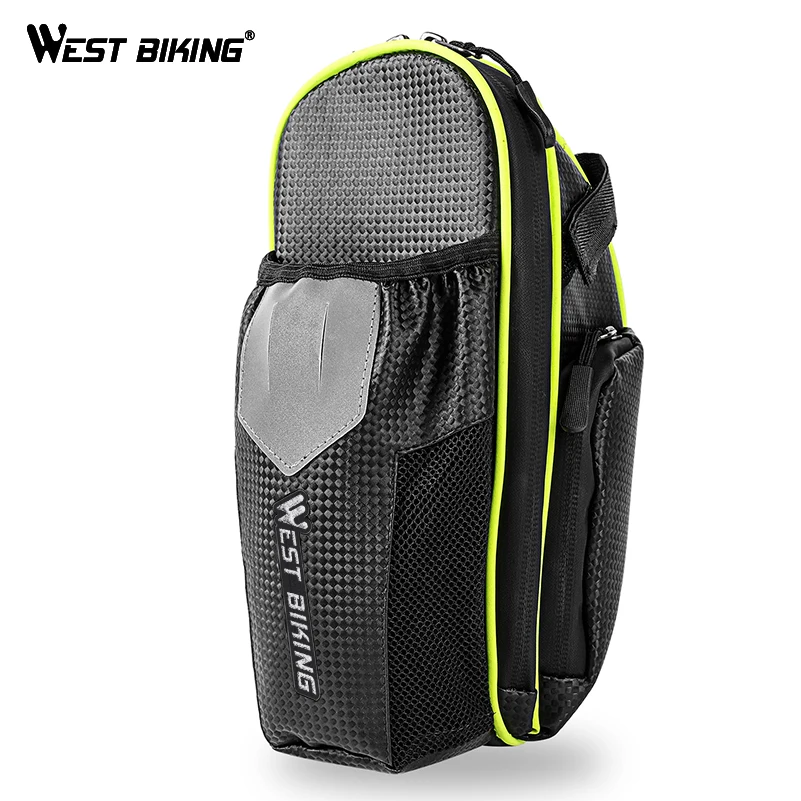WEST BIKING велосипедная Сумка седло с карманом для бутылки водонепроницаемая