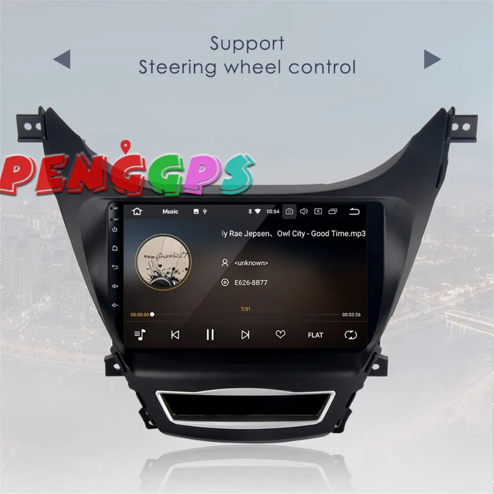 2 din Android 8 0 7 1 автомобильный dvd плеер радио gps навигация для hyundai Elantra 2011 2014 Avante